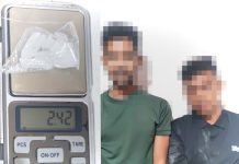Dua Pemuda Diciduk Polres Bireuen, Kedapatan Miliki 2,4 Gram Sabu