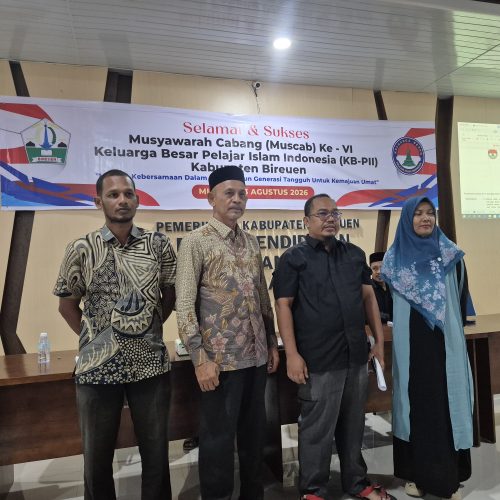 Sukses Gelar Muscab VI, Azwar Nyak Hasan Kembali Terpilih Sebagai Ketua KB PII Bireuen