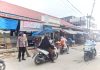 Jaga Keamanan dan Ketertiban, Personel Polsek Samalanga Patroli di Kawasan Pasar serta Pusat Keramaian