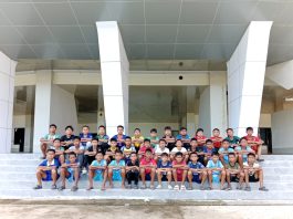 Rombongan Pemain SSB Bijeh Mata Cot Rabo Tiba di Padang Pariaman untuk Berlaga di Soccer Junior League