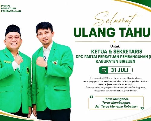 Kisah Unik di Balik Kepengurusan PPP Bireuen, Ternyata Ketua dan Sekretaris Lahir pada Tanggal yang Sama