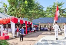 Lapangan Becek, Upacara HUT RI ke-81 di Makmur Dipindah ke Halaman SMAN 1