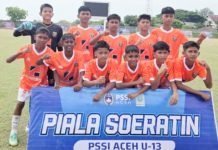PSSB Bireuen Pesta Gol, Tundukkan Lambhuk FA 5-0 di Laga Perdana Piala Soeratin PSSI Aceh U-13