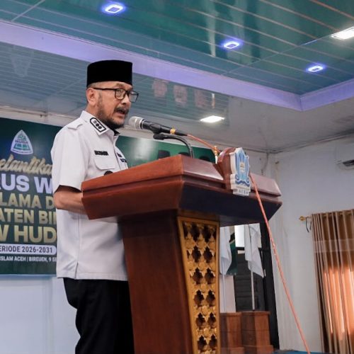 Hadiri Pelantikan PW HUDA Bireuen, Wabup Razuardi Ajak Perkuat Kemitraan Ulama dan Pemerintah