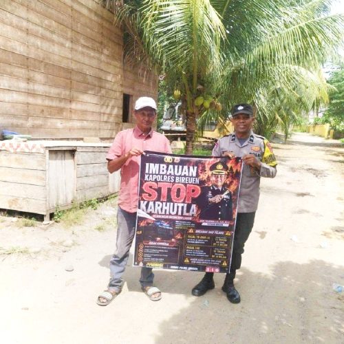 Antisipasi Karhutla, Polsek Peusangan Intensifkan Patroli dan Sosialisasi kepada Warga