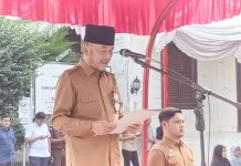 Menuju Masyarakat Aktif dan Bugar, Wabup Bireuen Inspektur Upacara Peringatan Haornas ke-43