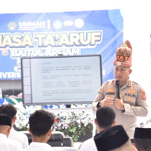 Bekali Mahasiswa Baru UMMAH, Kapolres Bireuen: Jangan Jadikan Judi Online Sebagai Cara Dapatkan Uang