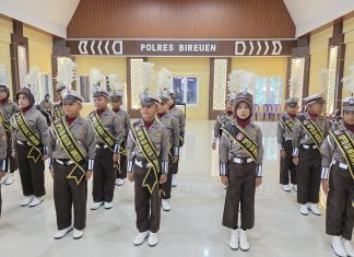 Sambut Hari Lalu Lintas Bhayangkara ke-71, Pocil Binaan Polres Bireuen Ikuti Lomba Polisi Cilik Tingkat Polda Aceh