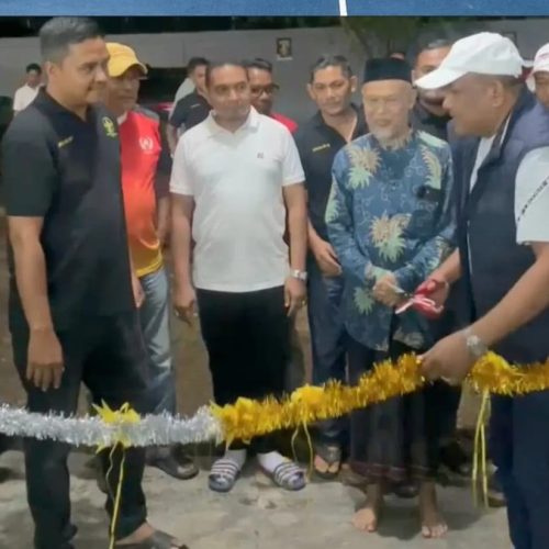 Bupati Bireuen Resmikan Lapangan AKPP Badminton Center Peudada