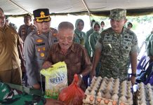 Kapolres Bireuen Hadiri Bazar Pasar Murah Sambut HUT TNI ke-81