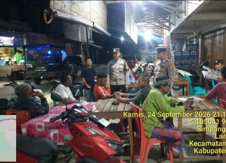 Jaga Kamtibmas Tetap Kondusif, Polsek Pandrah Intensifkan Patroli Malam