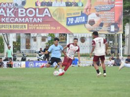 Kalahkan Kecamatan Pandrah, Tim Kota Juang ke Perempat Final Piala Bupati Bireuen