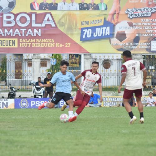 Kalahkan Kecamatan Pandrah, Tim Kota Juang ke Perempat Final Piala Bupati Bireuen