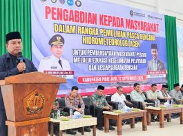 Buka PKM Poltekpel Malahayati di Pidie Jaya, HRD Serukan Penguatan Kesiapsiagaan Masyarakat Pesisir Hadapi Bencana