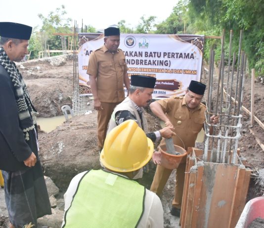 Tingkatkan Layanan Haji, Bupati Mukhlis Groundbreaking Gedung Kantor Kemenhaj Bireuen