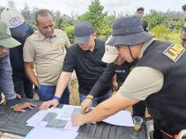 Ditreskrimsus Polda Aceh Periksa Forensik TKP Karhutla di HGU PT GSM