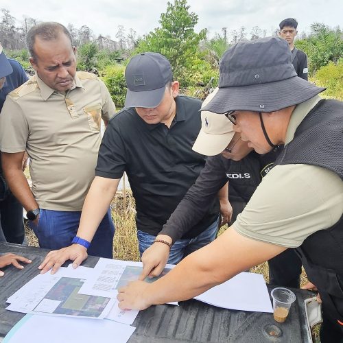 Ditreskrimsus Polda Aceh Periksa Forensik TKP Karhutla di HGU PT GSM