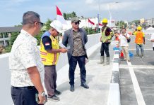 Jembatan Baru Krueng Tingkeum Kuta Blang Rampung, HRD Tinjau Kesiapan Pengoperasian Besok