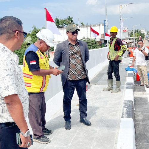 Jembatan Baru Krueng Tingkeum Kuta Blang Rampung, HRD Tinjau Kesiapan Pengoperasian Besok
