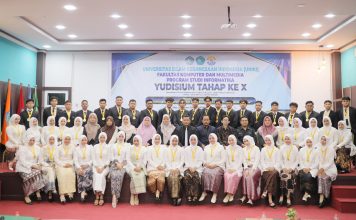 Yudisium 53 Mahasiswa Informatika FKOM UNIKI, Diingatkan Terus Asah Kompetensi