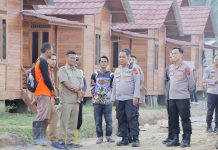 Kapolda Aceh Tinjau Progres Pembangunan Huntap Polri Presisi di Aceh Tamiang