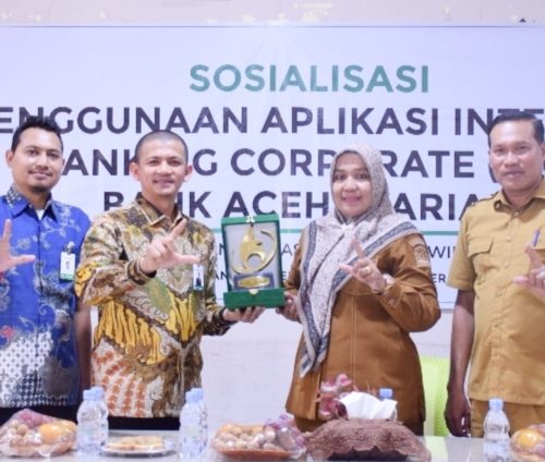 Bank Aceh Sosialisasikan Internet Banking Corporate kepada Satuan Pendidikan di Bireuen