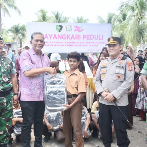 Warga Cot Ara Dapat Sumur Bor hingga Layanan Kesehatan Gratis, Pemkab Bireuen Apresiasi Bakti Sosial Bhayangkari Peduli:
