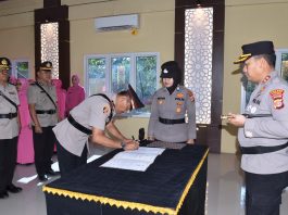 Kapolres Bireuen Pimpin Sertijab Dua Kabag, AKP Soeharto Jabat Kabagren