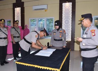 Kapolres Bireuen Pimpin Sertijab Dua Kabag, AKP Soeharto Jabat Kabagren