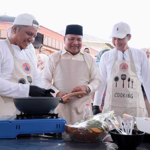 Bupati Mukhlis Ikut Meriahkan Lomba Masak Nasi Goreng Ayah Siaga Bireuen Sigap