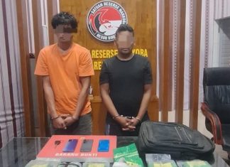 Satresnarkoba Polres Bireuen Ungkap Peredaran 6,1 Kg Sabu, Dua Tersangka Asal Aceh Tamiang Ditangkap