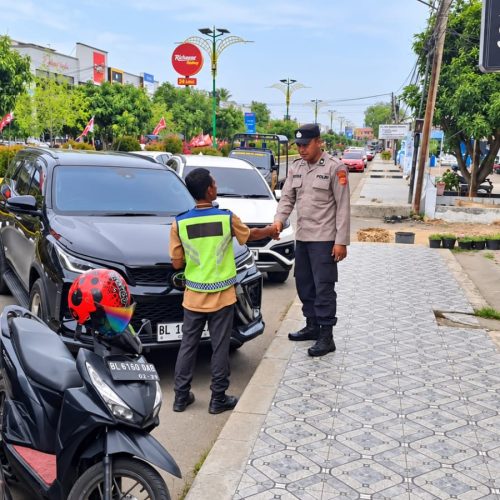 Cegah Kriminalitas di Area Parkir, Polsek Kota Juang Patroli Rutin