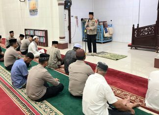 Kapolres Bireuen Subuh Keliling di Masjid Baitul Izzah, Ajak Masyarakat Cegah Narkoba, Bullying dan Hindari Judol