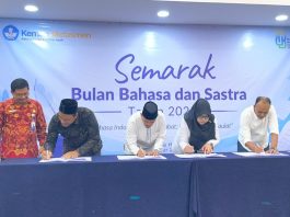 Tingkatan Mutu Literasi, Pesantren Modern Al Zahrah Bireuen Teken Perjanjian Kerja Sama dengan Balai Bahasa Provinsi Aceh