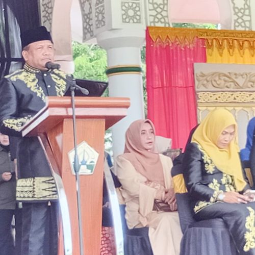 Upacara Peringatan HUT ke-27 Bireuen, Bupati Mukhlis Ajak Semua Elemen Bersinergi Bangun Daerah