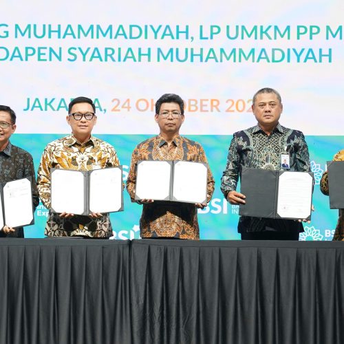 BSI Perluas Sinergi dengan Muhammadiyah, Sasar 164 Kampus dan 50.000 UMKM 