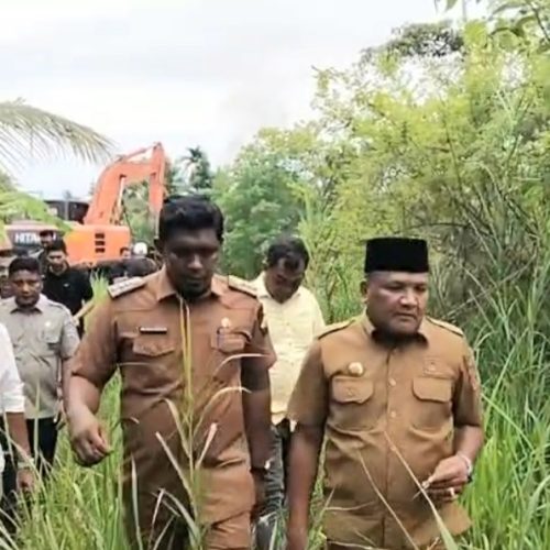 Bupati Bireuen Tinjau Normalisasi Krueng Leubu, Kerahkan Dua Ekskavator Bantuan Kemendagri